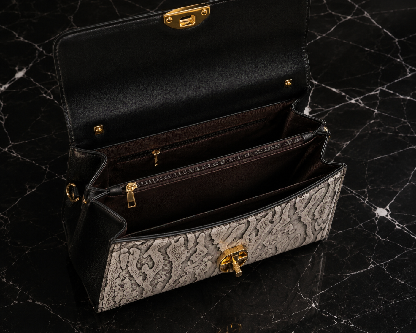 Luxury Pearl handle hand bag for women with floral Bow