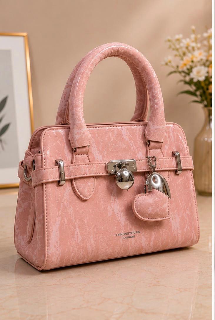 Luxury Textured Top Handle Satchel Bag for Women