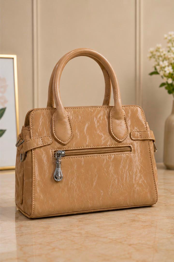 Luxury Textured Top Handle Satchel Bag for Women