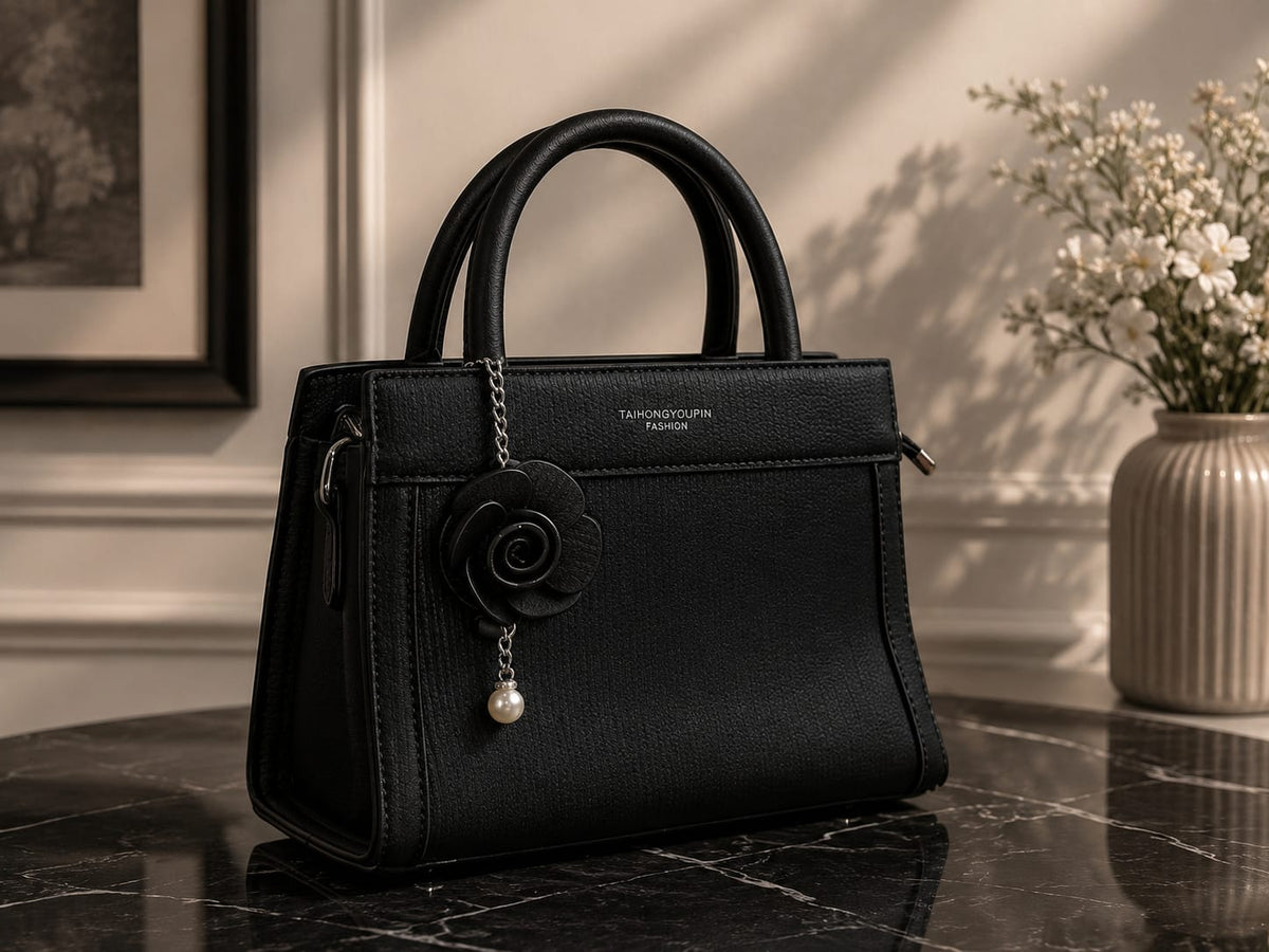 Madveen Paris Luxury Brown Top Handle Handbag for Women