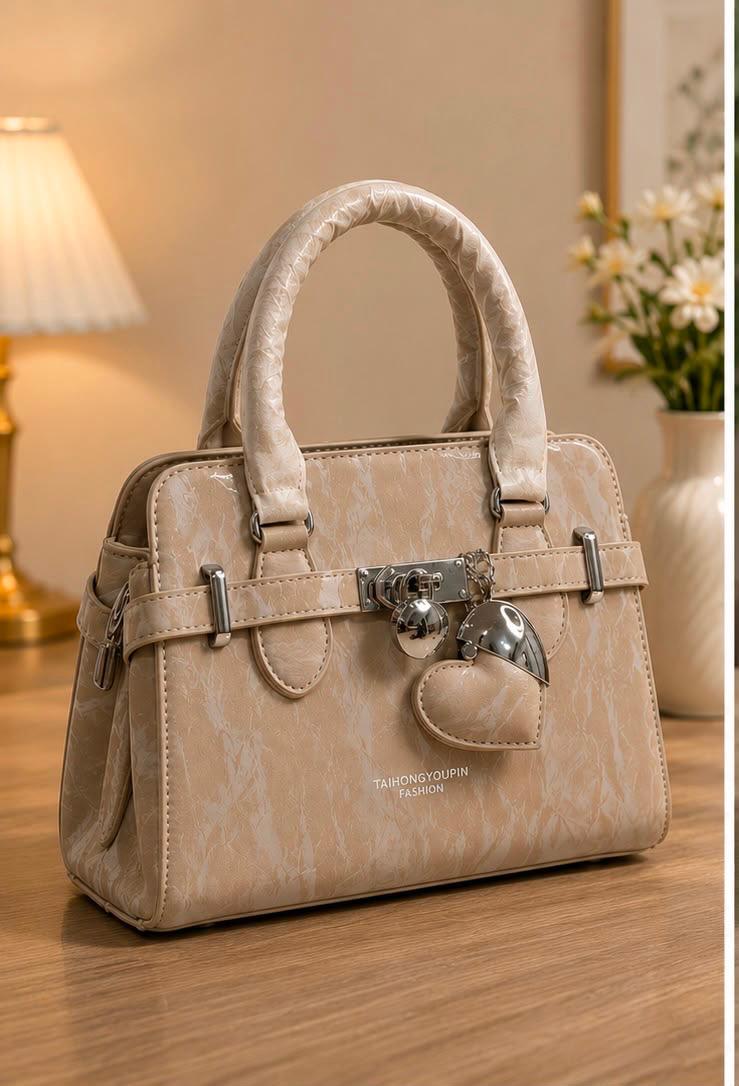 Luxury Textured Top Handle Satchel Bag for Women