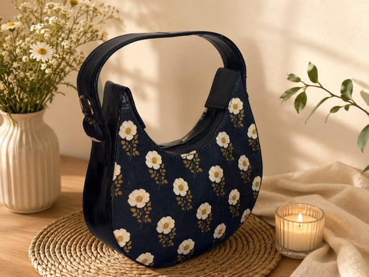 Madveen Paris Floral Print Hobo Shoulder Bag for Women